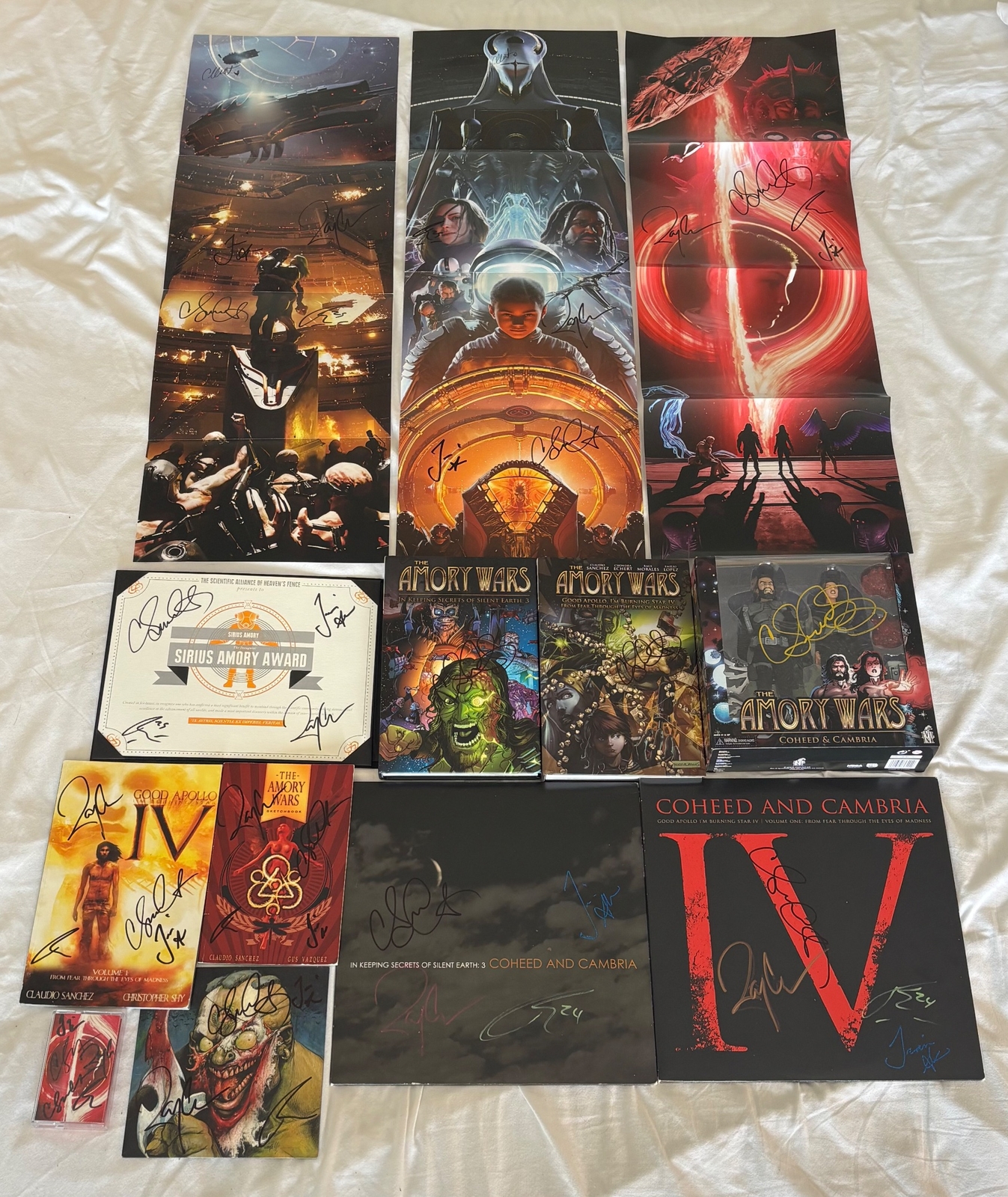 Coheed and Cambria signed vinyl record