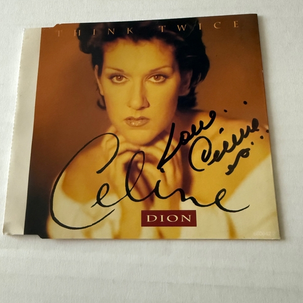Celine Dion - Think Twice CD. Signed by Celine Dion