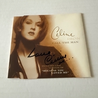 Celine Dion - Call The Man CD. Signed by Celine Dion. Cover and CD signed