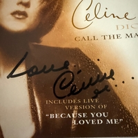Celine Dion - Call The Man CD. Signed by Celine Dion. Cover and CD signed
