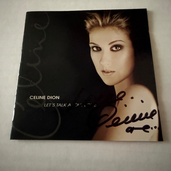 Celine Dion - Let’s Talk About Love CD. CD booklet signed by Celine Dion