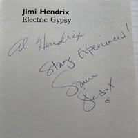 Jimi Hendrix - Electric Gypsy - signed by Al Hendrix (Father) and Janie Hendrix (step sister)