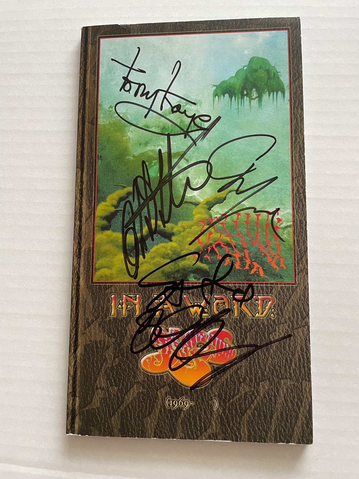 YES - In A Word Cd Boxset. Signed by Tony Kaye, Chris Squire, Steve Howe, Jon Anderson and Alan White (Possibly Rick Wakeman instead of one of the others