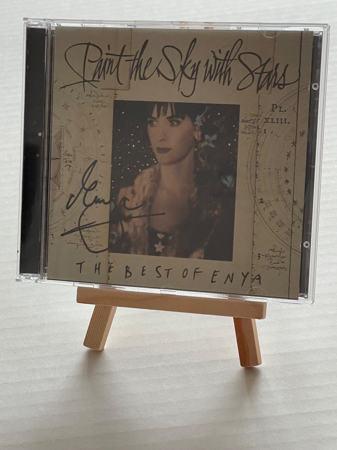 Enya - The Best of Enya CD. Signed by Enya with card also signed by Enya