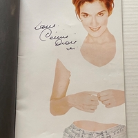 Celine Dion Programme. Signed by Celine Dion