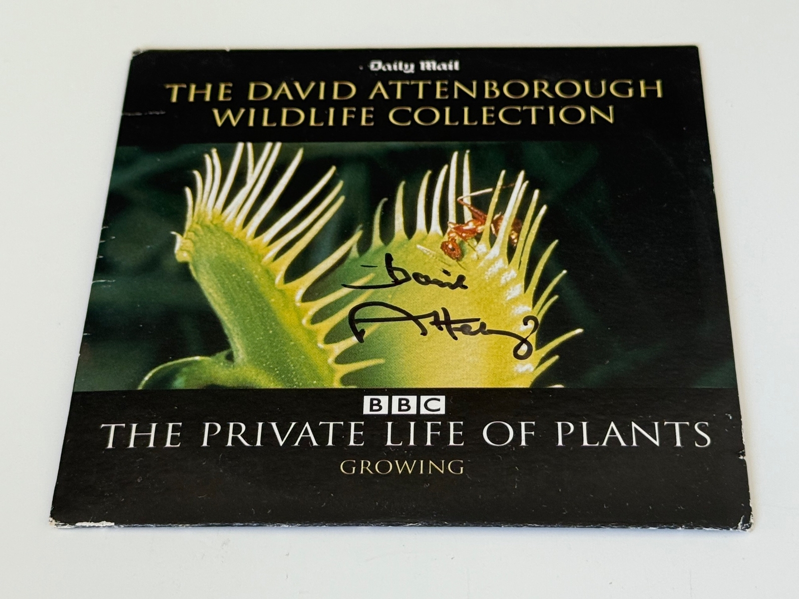 David Attenborough- The Private Life of Plants DVD. Signed DVD