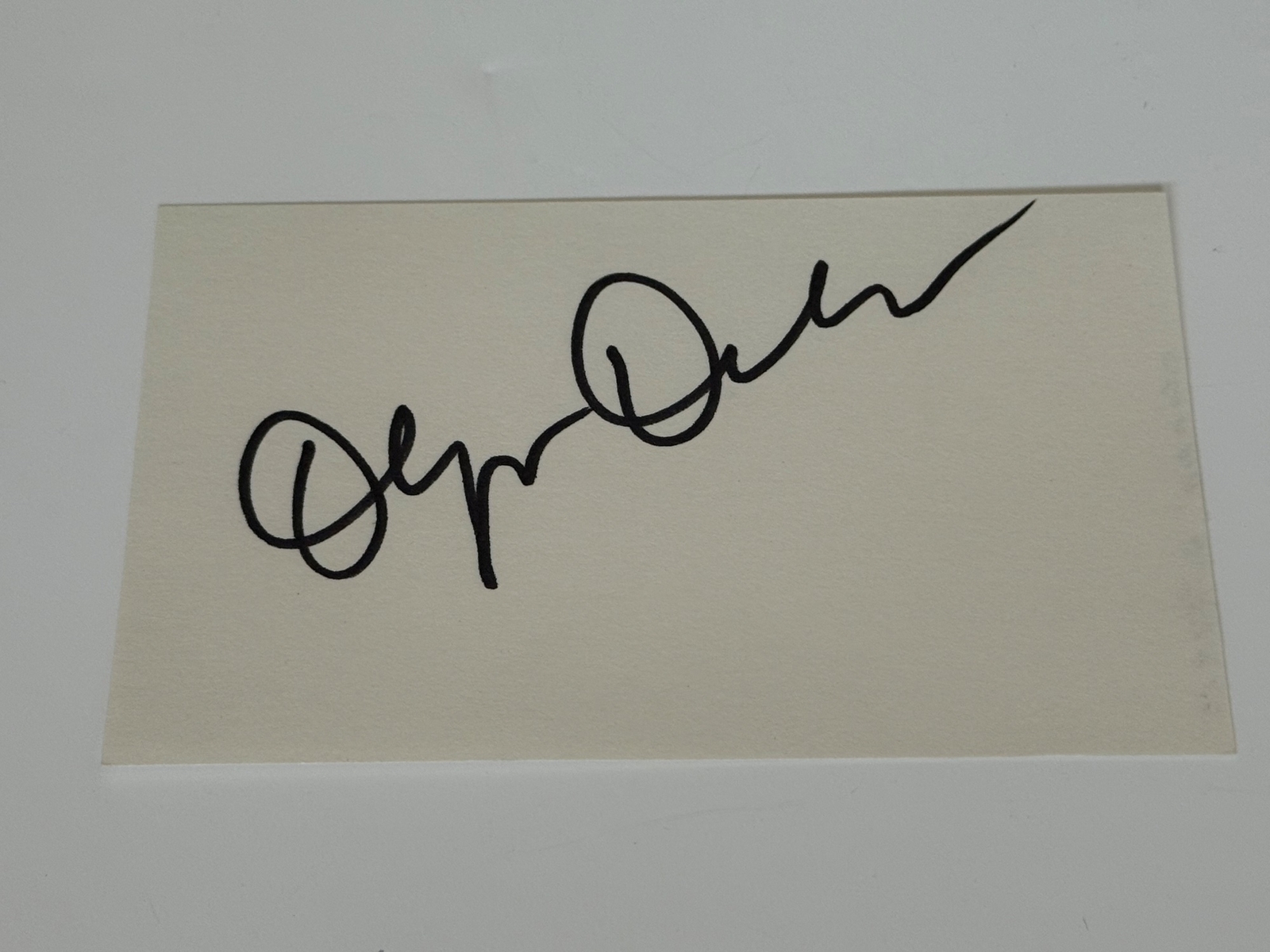 Olympia Dukakis signed card