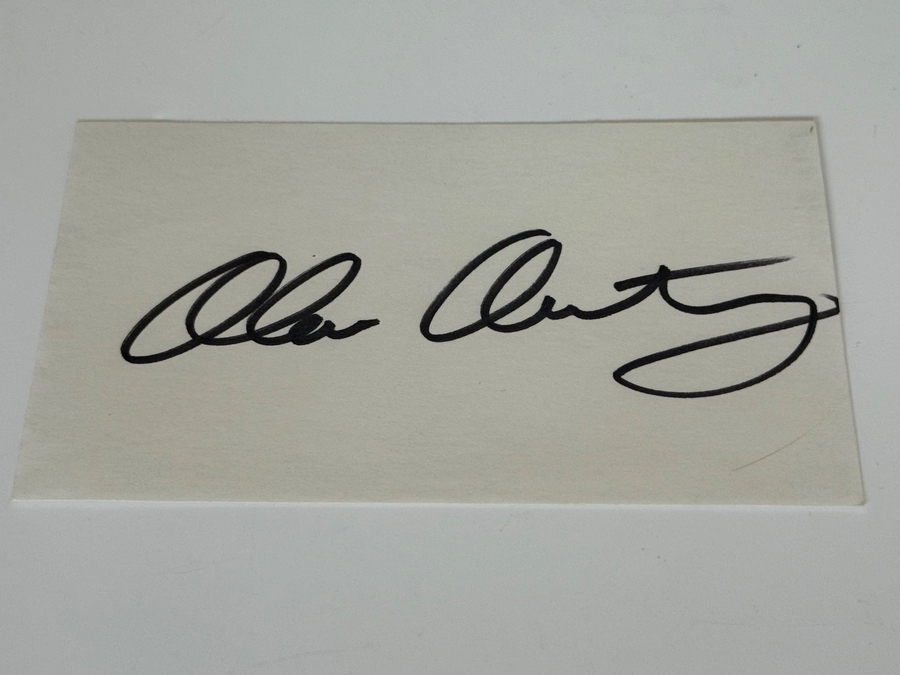 Alan Autry signed card