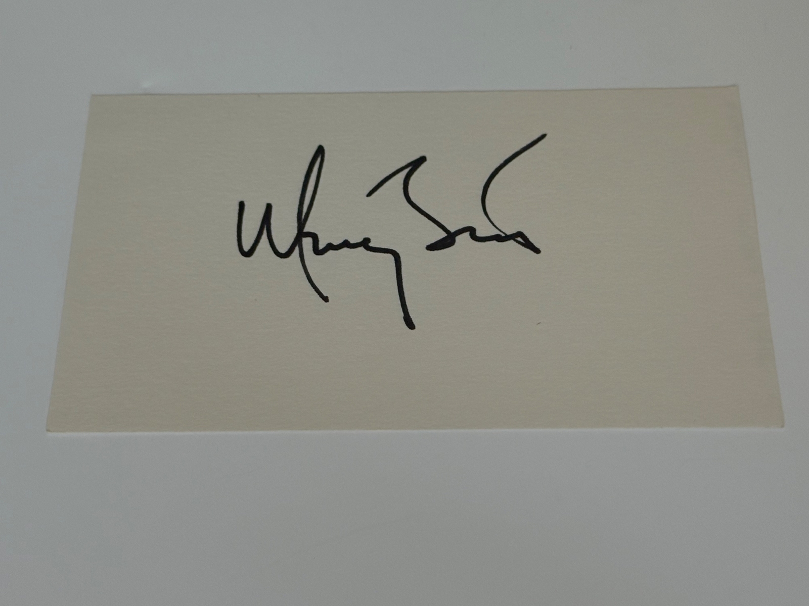 Marty Stuart signed card