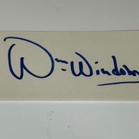 William Windom signed card