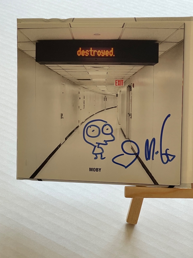Moby - Destroyed CD signed by Moby