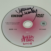 Joanna Lumley - Absolutely Fabulous series 5 DVD disc. Signed by Joanna Lumley. DVD sleeve only
