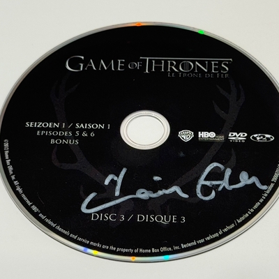 Game of Thrones- Season 1 - episodes 5&6. French DVD disc. Signed by Iain Glen. DVD Disc only