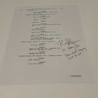 Line of Duty script page - signed by Henry Pettigrew (DC Jeremy Cole).