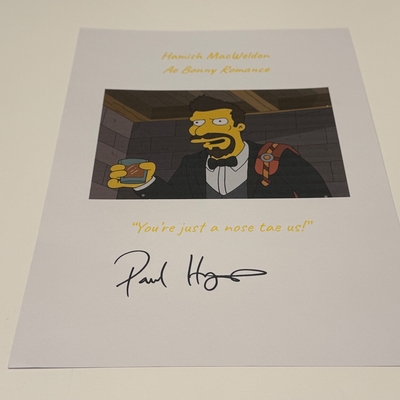 Brian Ferguson (Robin Stewart) signed Line of Duty script page