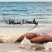 Joanna Lumley - signed beach photo