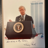 Jimmy Carter & Frank Sinatra signed item