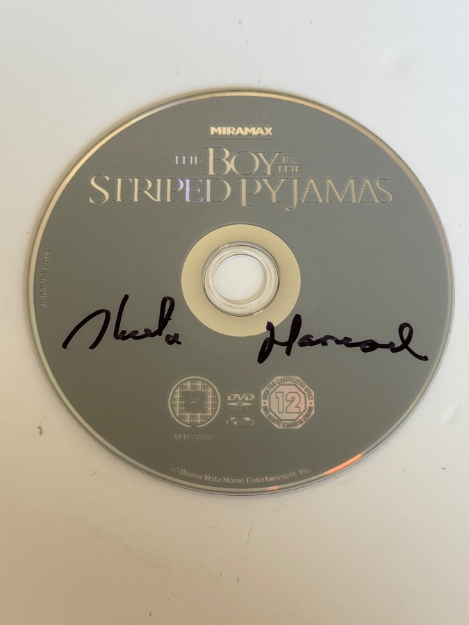 The Boy In The Striped Pyjamas DVD Disc signed by Sheila Hancock. DVD disc only