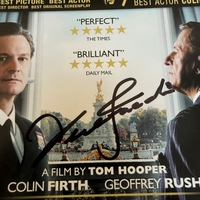 The King’s Speech DVD cover signed by Derek Jacobi. DVD sleeve only