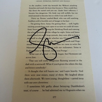 Harry Potter and the Prisoner of Azkaban page signed by Gary Oldman.