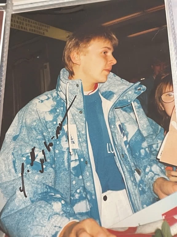 Matti Nykänen signed photo
