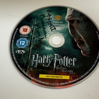 Harry Potter and the Deathly Hallows Part 2 DVD disc signed by Miriam Margolyes.