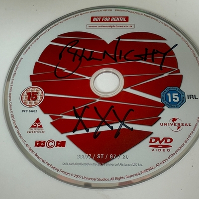 Love Actually DVD disc signed by Bill Nighy. DVD disc only