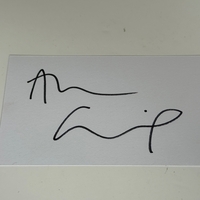 Alan Cumming - signed white card.