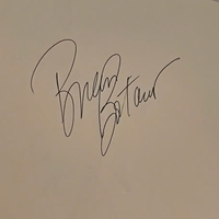 Brian Boitano signed paper
