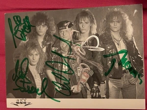 UDO signed postcard