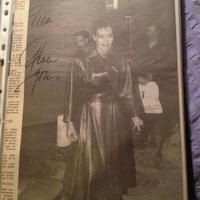 Grace Jones signed cutting