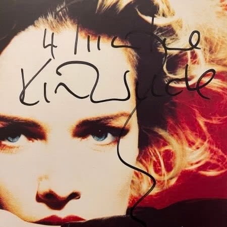Kim Wilde signed vinyl cover
