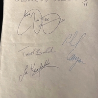 Uriah Heep signed paper