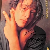 Keanu Reeves signed cutting