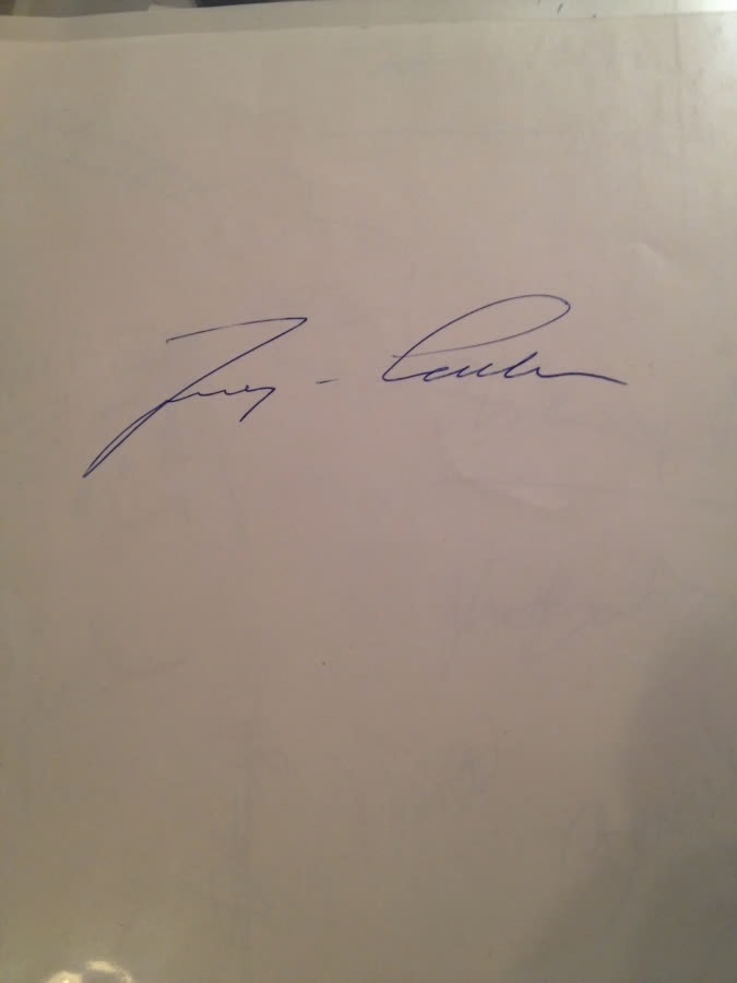 Ingvar Carlsson signed paper