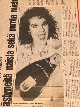 Céline Dion signed cutting