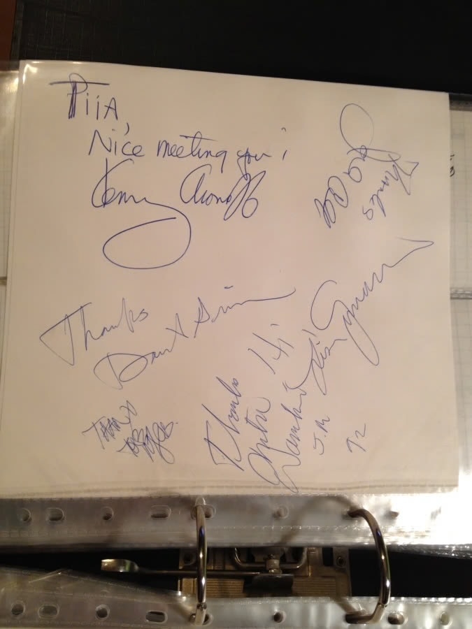 John Cougar Mellencamp bands signed paper