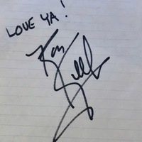 Ron Keel / Keel signed paper