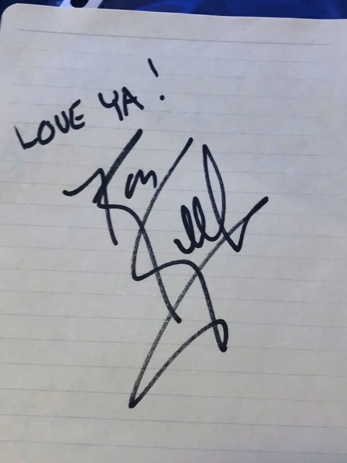 Ron Keel / Keel signed paper