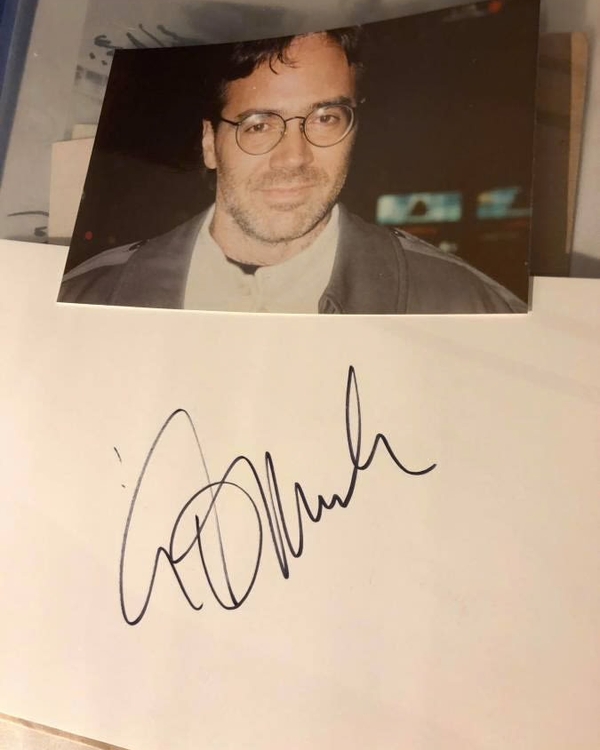 Al Di Meola signed paper