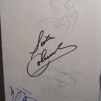 Manowar signed paper