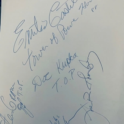 Tower of Power signed paper