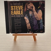 The Very Best Of Steve Earle CD. Signed by Steve Earle