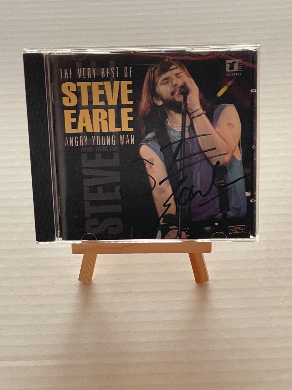 The Very Best Of Steve Earle CD. Signed by Steve Earle