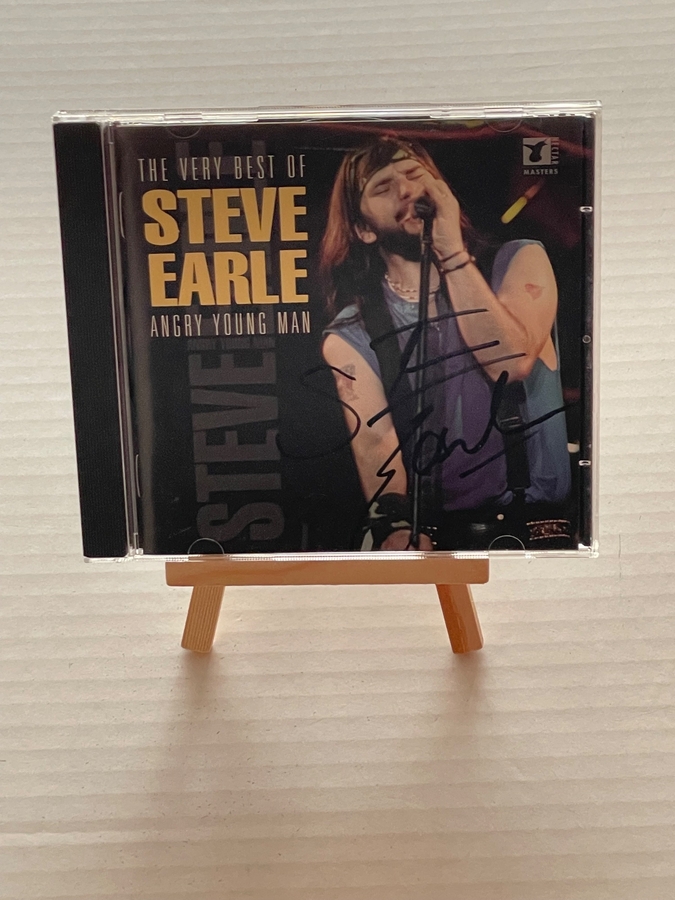 The Very Best Of Steve Earle CD. Signed by Steve Earle