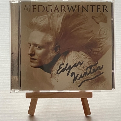 Edgar Winter - The Best Of CD. Signed by Edgar Winter