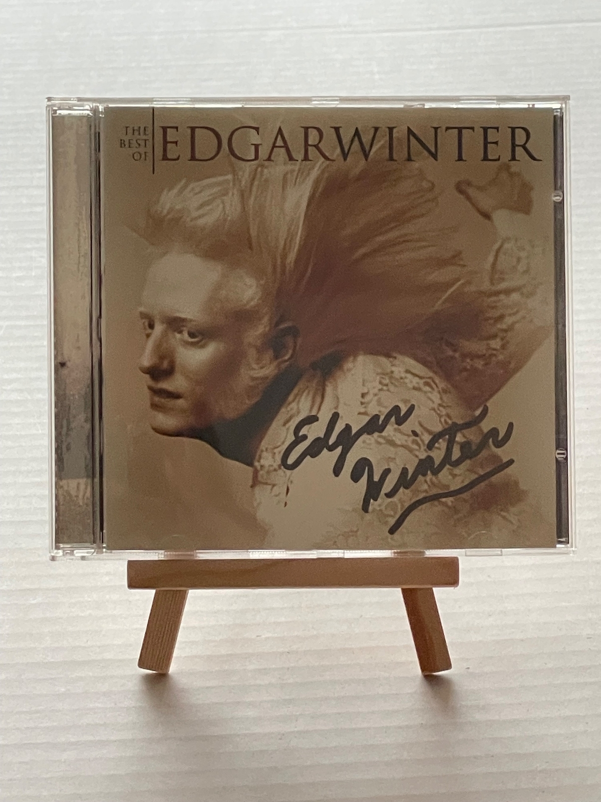 Edgar Winter - The Best Of CD. Signed by Edgar Winter