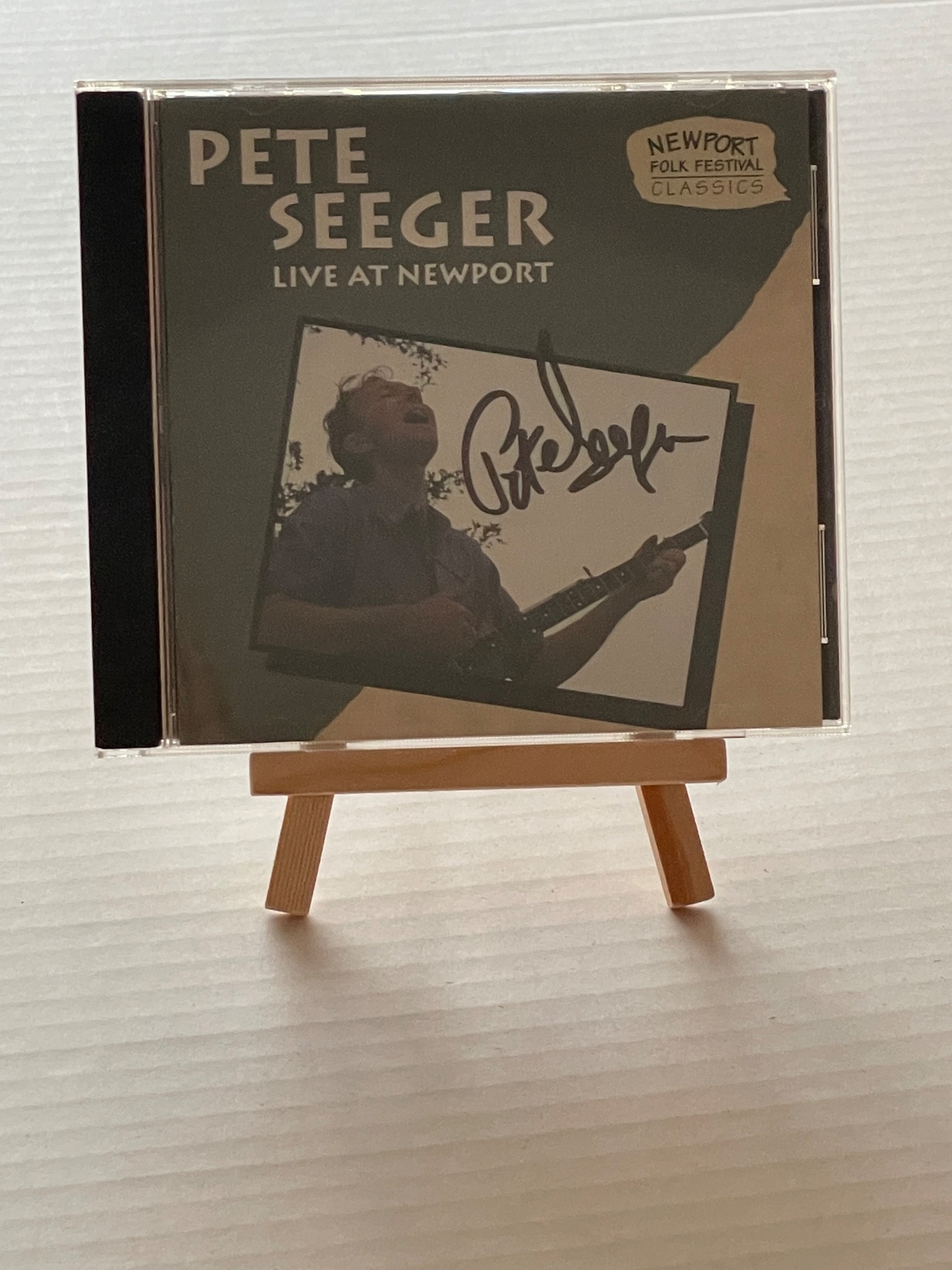 Pete Seeger - Live At Newport CD. Signed by Pete Seeger