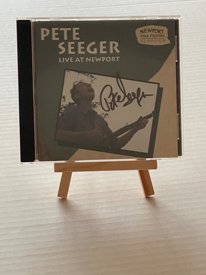 Pete Seeger - Live At Newport CD. Signed by Pete Seeger