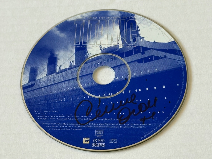 Celine Dion - Titanic CD signed by Celine Dion